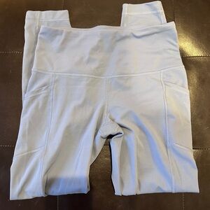 Yogalicious pale blue High-Waist Leggings with pockets - size Small